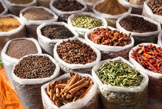 Traditional Spice Market Collection - Organic Chakki Sources